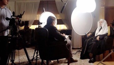 HE the SG in a lengthy and extensive dialogue with the American "PBS" network (Frontline) program, this morning in his office. 