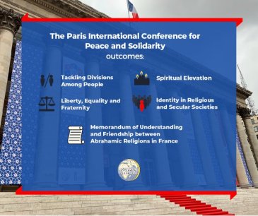 The Paris International Conference for Peaceand Solidarity brought together religious leaders, politicians, academics and thought leaders to address the challenges that lead to hatred and extremism in the world