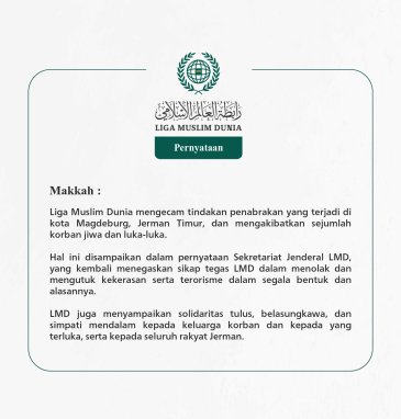 Pernyataan dari Liga Muslim Dunia: