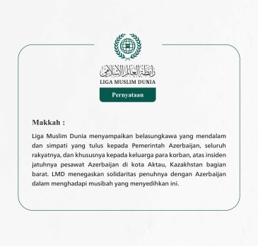 Pernyataan dari Liga Muslim Dunia: