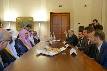 The SG of the MWL Dr. Mohammed Alissa meets the Mayor of SestoFiorentino, Italy. 