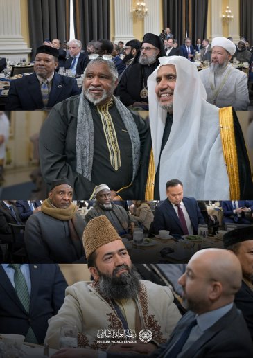 ‏"القياداتُ الإسلاميّةُ" التي حضرت حفل تكريم معالي الأمين العام من قبل الأعضاء: "الديمقراطيين" و"الجمهوريين" في الكونغرس الأمريكي لجهوده في "مكافحة الكراهية" و"تعزيز التعايش بين المجتمعات الدينية"، معتبرةً ذلك تكريماً لها، ودعماً قوياً لمواجهة حملات: "الإسلاموفوبيا":