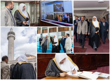 اسلامی ثقافتی مرکز لندن کی جانب سے سیکرٹری جنرل رابطہ اور چیئرمین مسلم علماء کونسل عزت مآب شیخ ڈاکٹر محمد العیسی کی  میزبانی، جہاں آپ نے مرکز کے صدر اور اس کے عملےسے ملاقات کی اور مرکز کی خدمات اور سہولیات کا جائزہ لیا۔