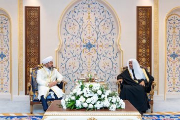 Dr. Al-Issa Meets Chairman of the Spiritual Administration of Muslims of Kazakhstan and Kazakhstan’s Ambassador to the Kingdom of Saudi Arabia