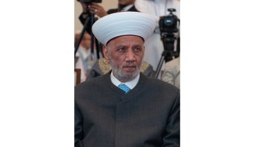 فضيلة الشيخ عبد اللطيف دريان مفتي الجمهورية اللبنانية متحدثاً من موسكو في مؤتمر الرابطة، مستعرضاً معالمَ مهمةً في قيم الإسلام