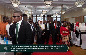 In tribute to the sponsorship of 6,000 orphans by the Muslim World League, the organization inaugurated its orphan programs in the Republic of Malawi.