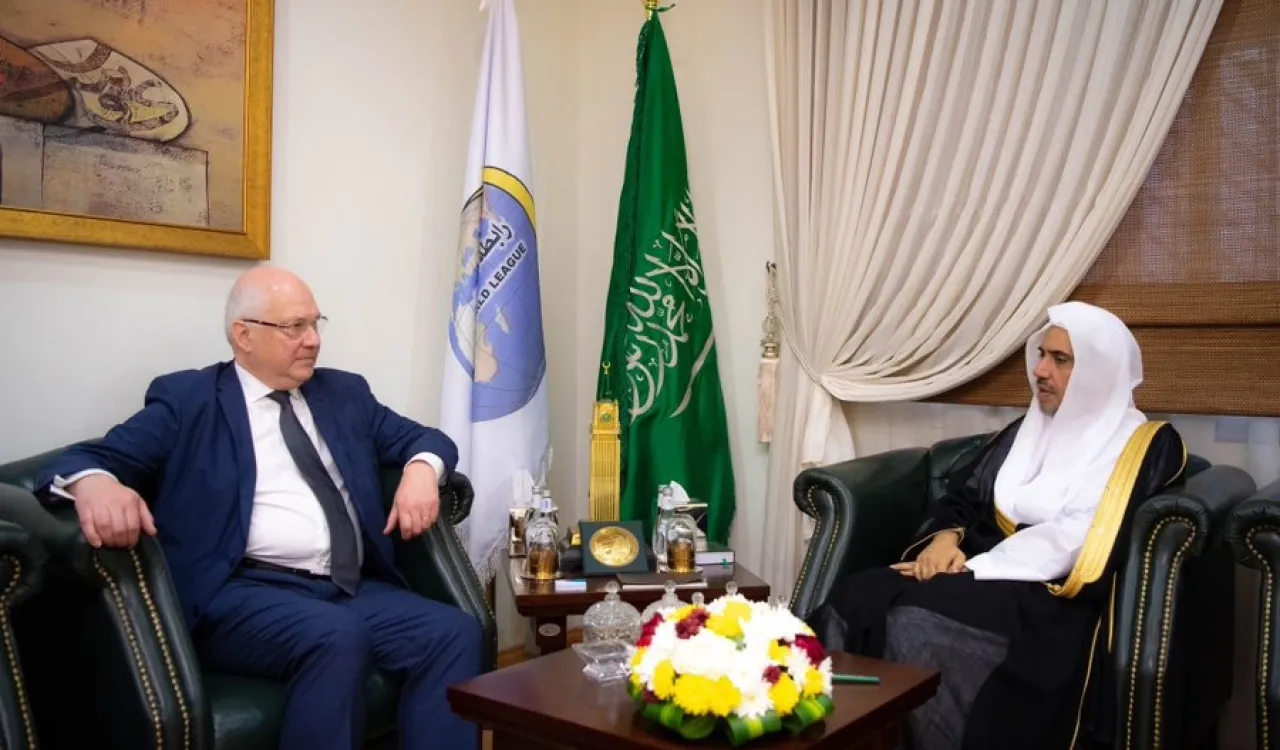 HE the MWL's Secretary General, Sheikh Dr. Mohammad Alissa met this morning HE, the Advisor of Religious Affairs of France