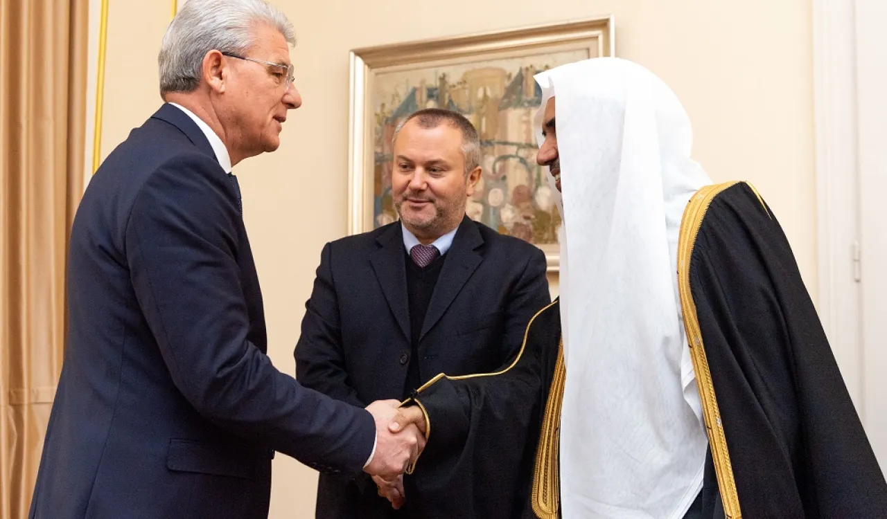 HE Dr. Mohammad Alissa was welcomed in Sarajevo by the president of Bosnia-Herzegovina