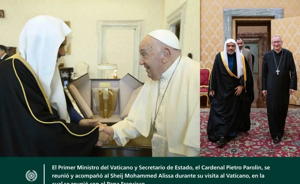 El Papa Francisco recibió en el Vaticano al Secretario General, Presidente de la Comisión de Ulemas, el Sheij Mohammed Al-Issa