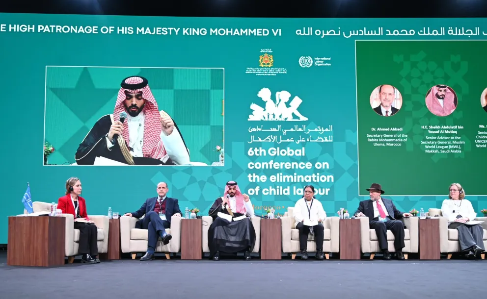 جناب مشاور و دبیرکل مکلّف «هیئت جهانی حقوقدانان»، اقاي شیخ عبداللطیف المطلق، در ششمین کنفرانس جهانی حذف اشتغال کودکان كار که در پادشاهی مراکش و تحت حمایت جناب گرانقدر ملک محمد ششم برگزار شد، شرکت کرد