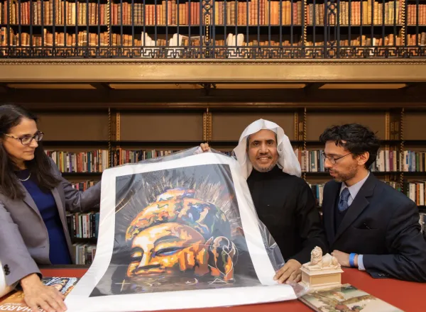 La bibliothèque générale de New York reçoit le D.Mohammad Alissa pour une visite privée.