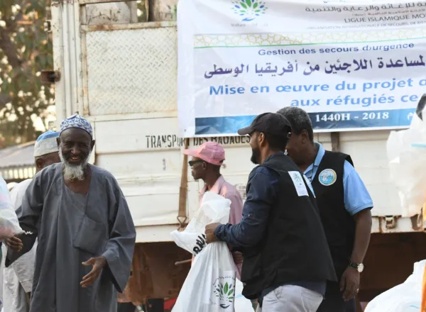 MWL concludes urgent relief campaign aimed at distributing food baskets to about 40,000 of refugees of Central Africa