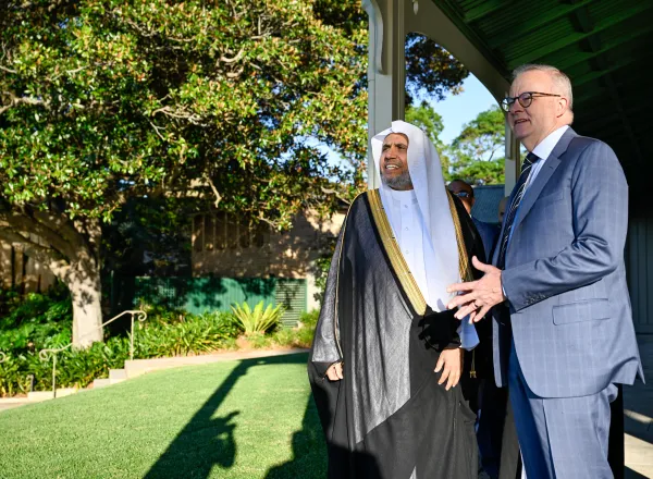 Australian Prime Minister Receives Secretary-General of the Muslim World League (MWL)