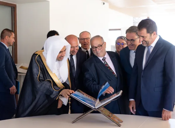 HE Dr.Mohammad Alissa, alongside the ifcmlyon President, the Mayor of Lyon, the President of the Lyon Metropolis &amp; the French Minister of Interior inaugurated the French Institute for Islamic Civilization