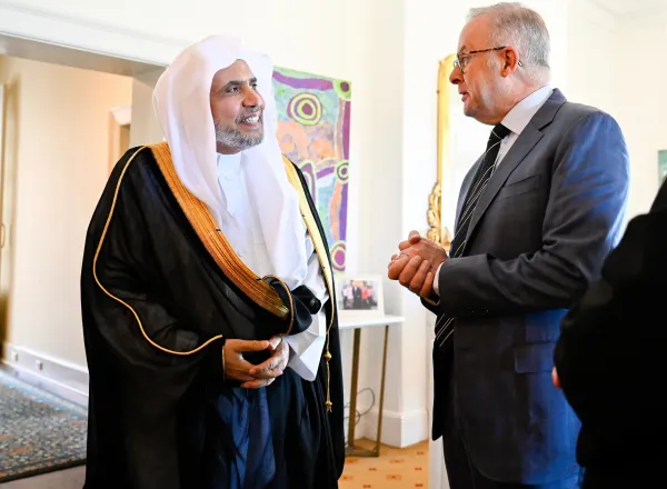 Australian Prime Minister Receives Secretary-General of the Muslim World League (MWL)