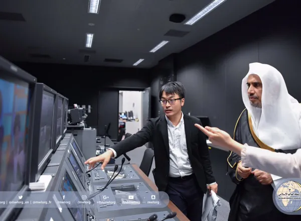 HE Dr. Mohammad A. Alissa, Secretary General of the Muslim World League, is hosted by the most renowned Japanese TV Channel