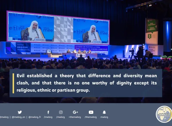Dr. Alissa speaking about the Muslim World thru recommendation by the organizers of the largest world gathering in Rimini Italy