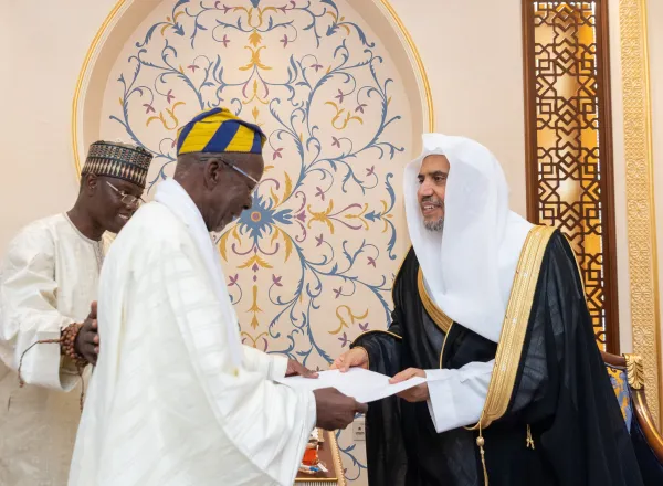 Mohammad Alissa, a reçu au siège de la LIM à La Mecque, le Président de l'Union Islamique Africaine