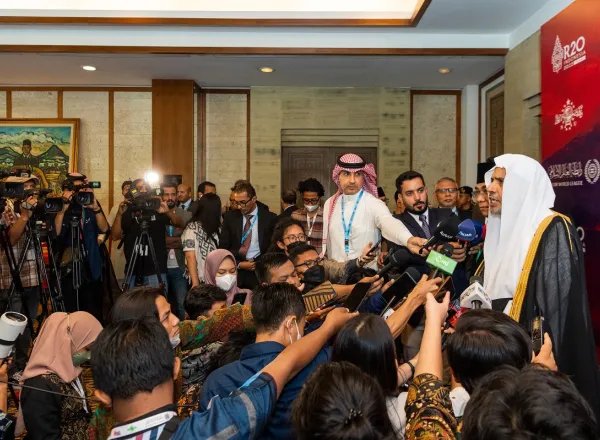 معالي الشيخ د. محمد العيسى في R20: "لقد تجاوز وعي المذاهب الإسلامية سجالات الحوارات البينية إلى تعزيز التآلف والتفاهم وخطط العمل على مشتركاتهم المتعددة.