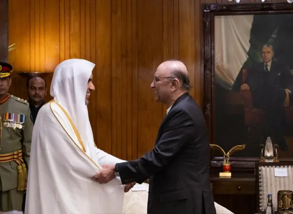 The President and the Prime Minister of Pakistan receive the Secretary-General of the MWL