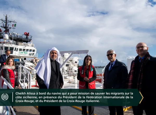 Le premier événement du genre : Confirmant le partenariat stratégique à bord de l'Ocean Viking, le navire humanitaire le plus renommé au monde :