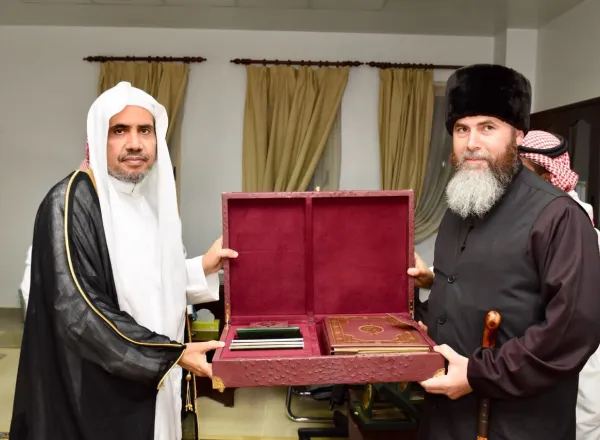 د. العيسى يوقع اتفاقية تعاون مع المفتي العام لجمهورية الشيشان