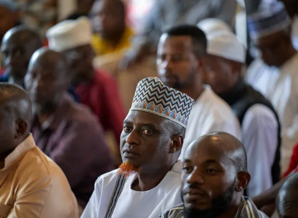 H.E. Sheikh Dr. Mohammed Al-Issa, delivers the Friday sermon and leads the Friday prayer in Kigali, the capital of Rwanda