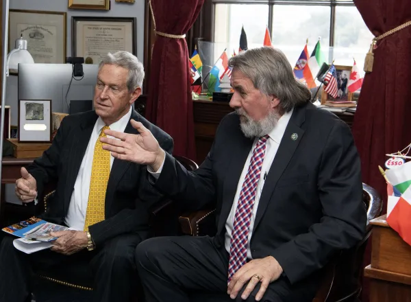 His Excellency Sheikh Dr. Mohammad Al-Issa, Secretary-General of the MWL, met with several members of the Republican Study Committee in Congress, in response to an invitation from Mr. Joe Wilson, the representative for South Carolina