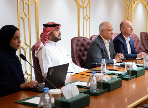 Assistant to the Secretary-General for Corporate Communication, Mr. Abdulwahab Al-Shehri, met with Dr. Khaled Khalifa, UNHCR Representative to the GCC States and Senior Advisor to the High Commissioner, at the MWL headquarters in Riyadh