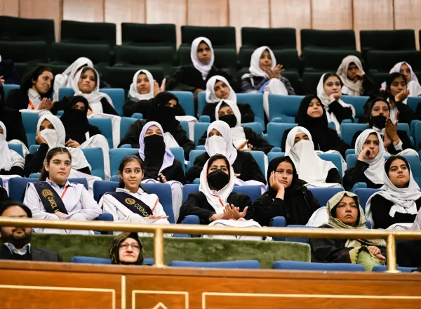 Secretary General, President Organization of Muslim Scholars Sheikh Mohammed Al-Issa at the launch of #GirlsEducation in Muslim Societies conference from Pakistan's capital Islamabad: