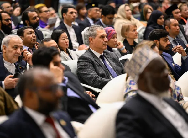 Secretary General, President Organization of Muslim Scholars Sheikh Mohammed Al-Issa at the launch of #GirlsEducation in Muslim Societies conference from Pakistan's capital Islamabad: