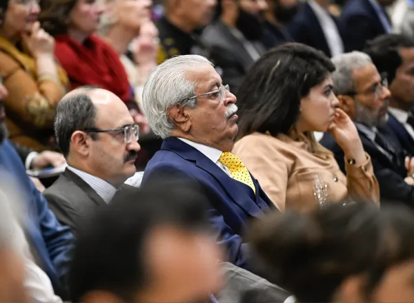 Prime Minister of Islamic Republic of Pakistan Mr. Muhammad Shehbaz Sharif, during his sponsorship of the conference. World Islamic League: #GirlsEducation in Muslim societies, from Pakistan's capital Islamabad: