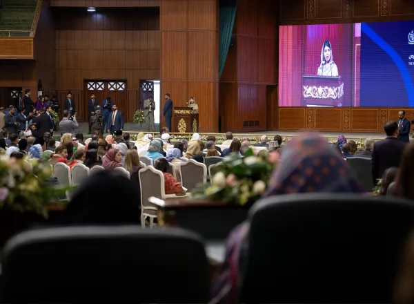 Renowned global activist for girls' education, Ms. Malala Yousafzai, delivered the keynote address at the Muslim World League's initiative, Girls Education Matters, in Muslim communities.