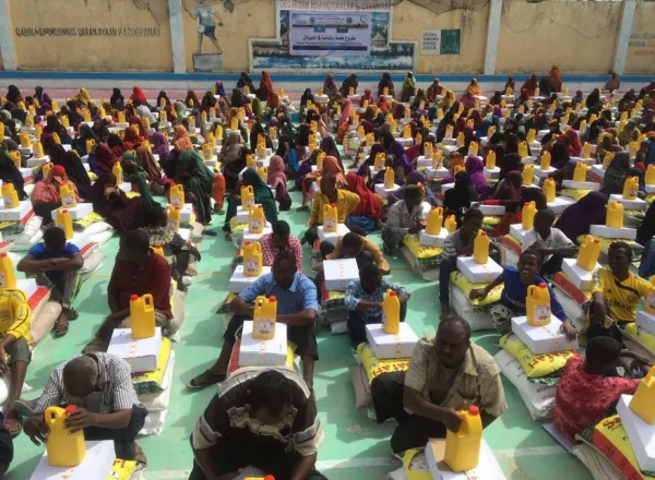 During its drive "Ramadan Food" the MWL distributed more than 5000 food baskets in several Somali regions.
