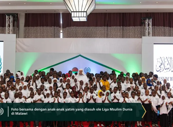 Sebagai penghormatan terhadap 6 ribu anak yatim yang diasuh oleh LMD.. Liga Muslim Dunia merayakan programnya yang ditujukan untuk anak-anak yatim di Republik Malawi, dengan kehadiran Yang Mulia Presiden