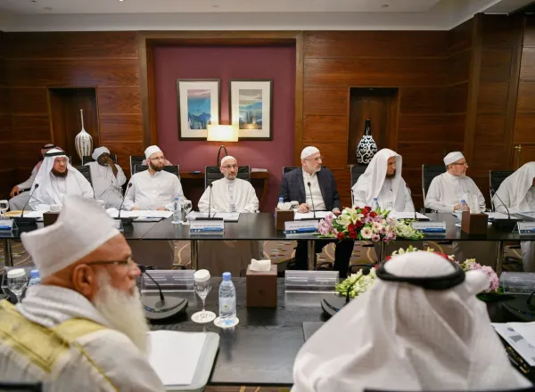 جانب من اجتماع المجلس العالمي لشيوخ الإقراء في العالم الإسلامي