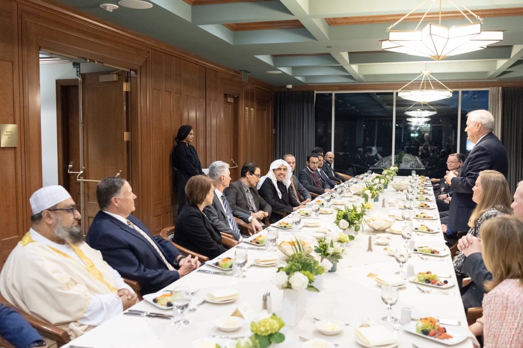 امریکی ریاست یوٹاہ میں مورمن کمیونٹی کی قیادت کی طرف سے عزت مآب شیخ ڈاکٹر محمد العیسی کے اعزاز میں عشائیہ