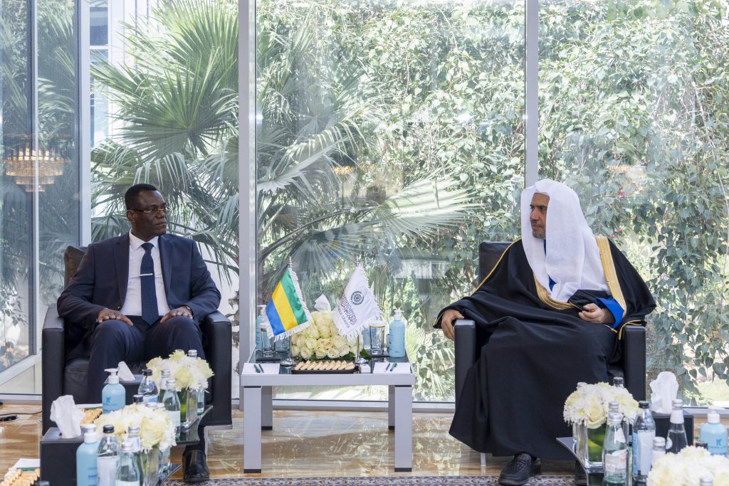 MohammadAlissa a reçu Guy Ibrahim Membourou l’Ambassadeur du Gabon auprès du Royaume d’Arabie Saoudite