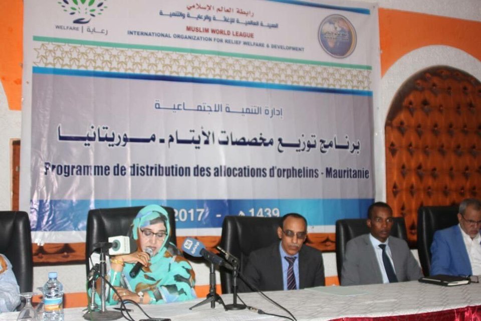 The MWL, through its subsidiary the International Association for Relief, Care and Development, hands over allowance to 1567 orphans in Nouakchott, Mauritania. 