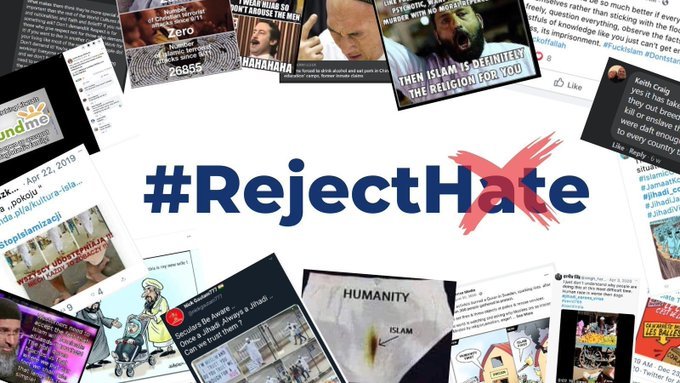 La LIM a lancé une campagne Reject Hate pour en terminer avec les discours de haine sur les réseaux sociaux. 