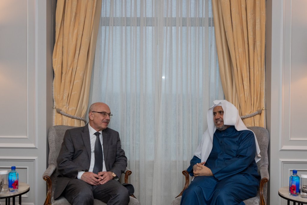 His Excellency Sheikh Dr. Mohammad Al-Issa, Secretary-General of the Muslim World League (MWL) and Chairman of the Organization of Muslim Scholars, received the United Nations Counter-Terrorism Delegation