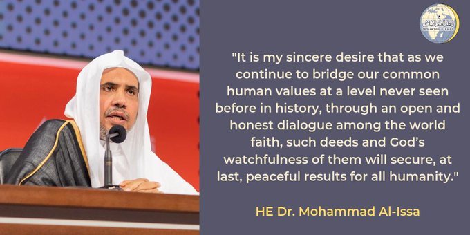 To achieve peace, we must continue to bridge our common values through open and honest dialogue.