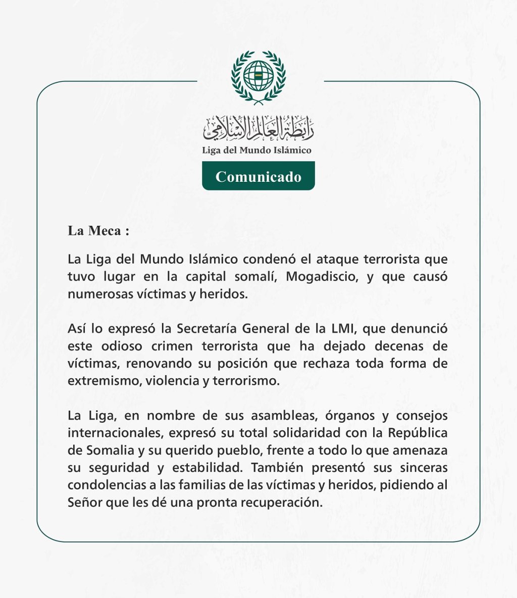 Comunicado de la LigadelMundoIslamico: