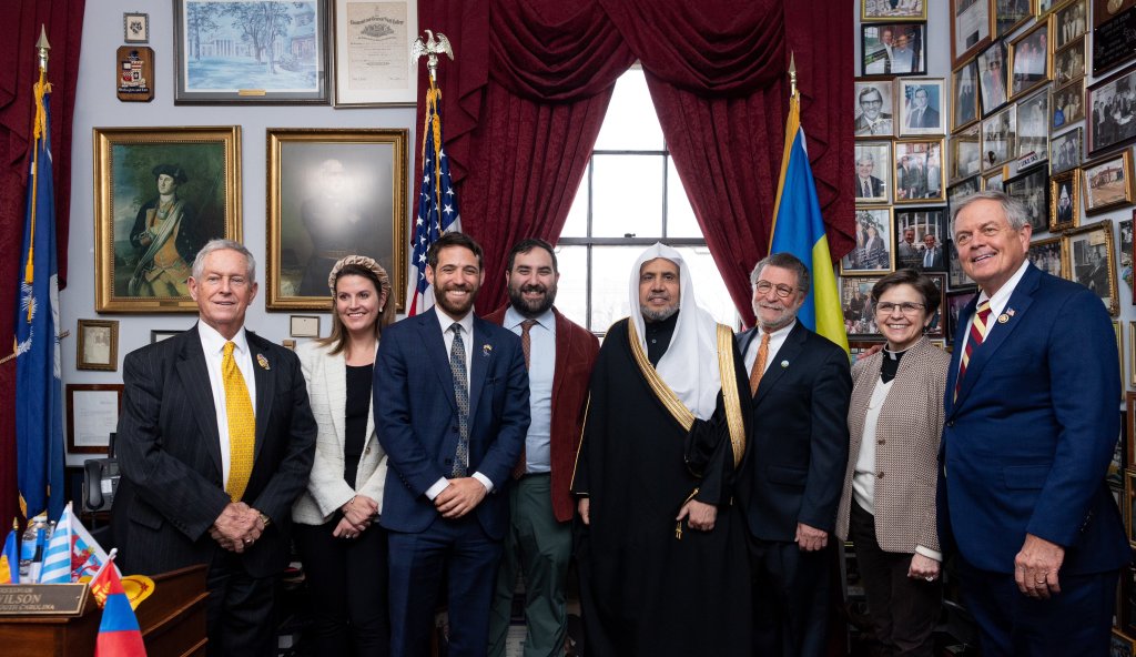 His Excellency Sheikh Dr. Mohammad Al-Issa, Secretary-General of the MWL, met with several members of the Republican Study Committee in Congress, in response to an invitation from Mr. Joe Wilson, the representative for South Carolina