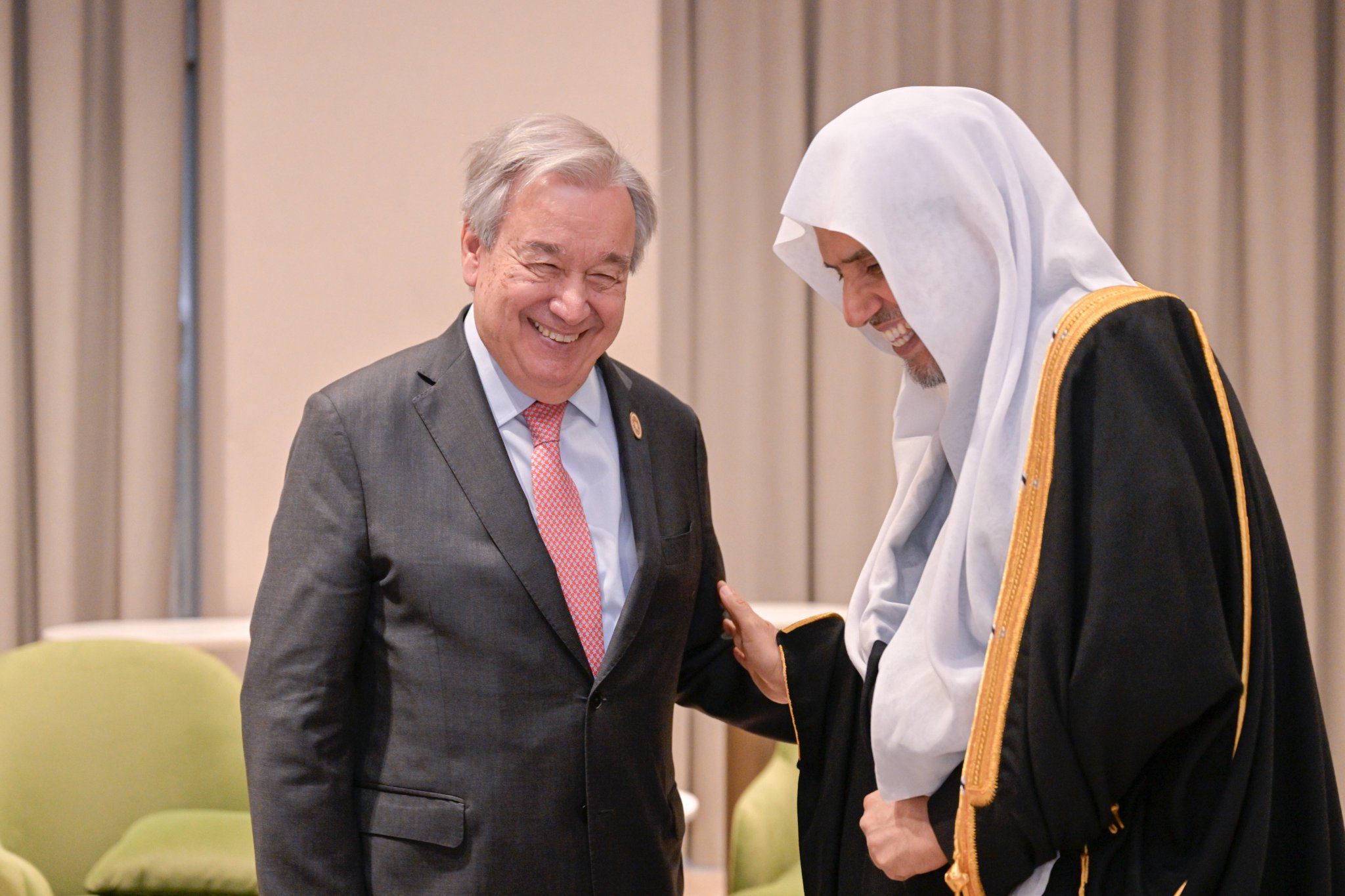 H.E. Sheikh Dr. Mohammed Al-Issa, met with H.E. Mr. António Guterres, Secretary-General of the United Nations