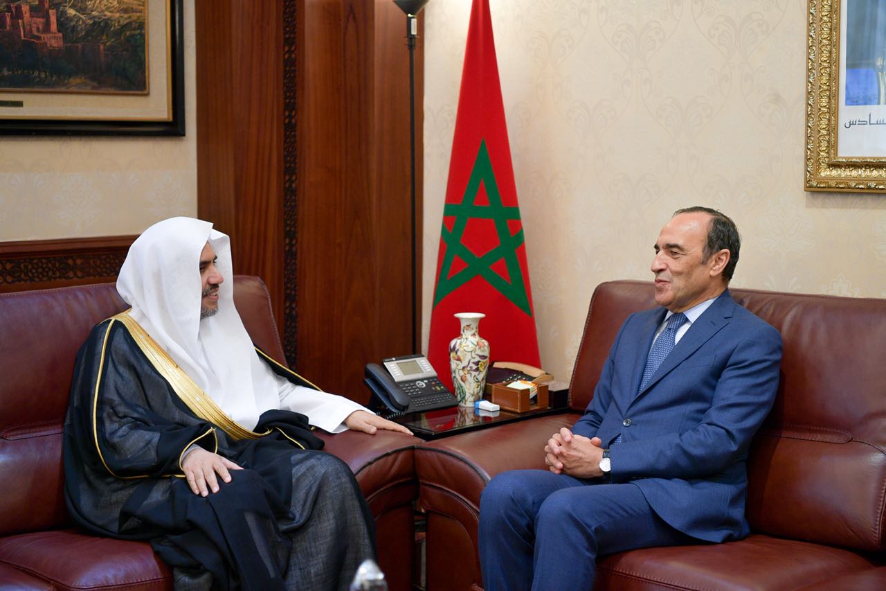 الحبيب المالكي أثناء استقباله د.العيسى